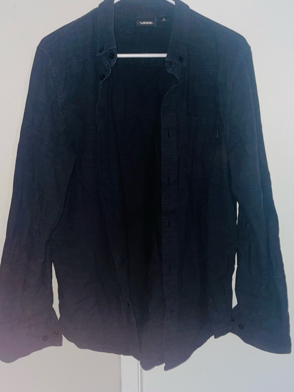 Vans Men's Dark Navy Lightweight Button-Up Shirt Jacket